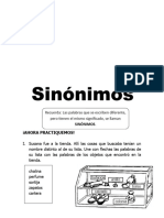 SINONIMOS Y ANTONIMOS