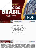 MATEMÁTICA AULA RESUMO 3 - BANCO DO BRASIL CESGRANRIO - 22.07 - Marcio Flavio