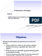 Láminas Clase 9 Análisis Interno de Una Empresa. La Cadena de Valor y Los Recursos