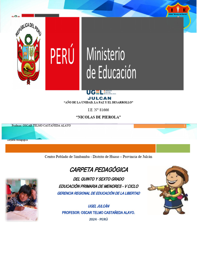 Planificación Curricular 2024 Primaria | PDF | Plan de estudios