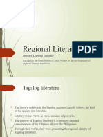 LESSON 5 - Regional Literature