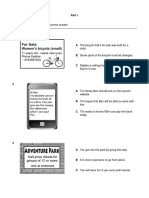 A2 Key 2022 Sample Tests Reading and Writing - Suplementary