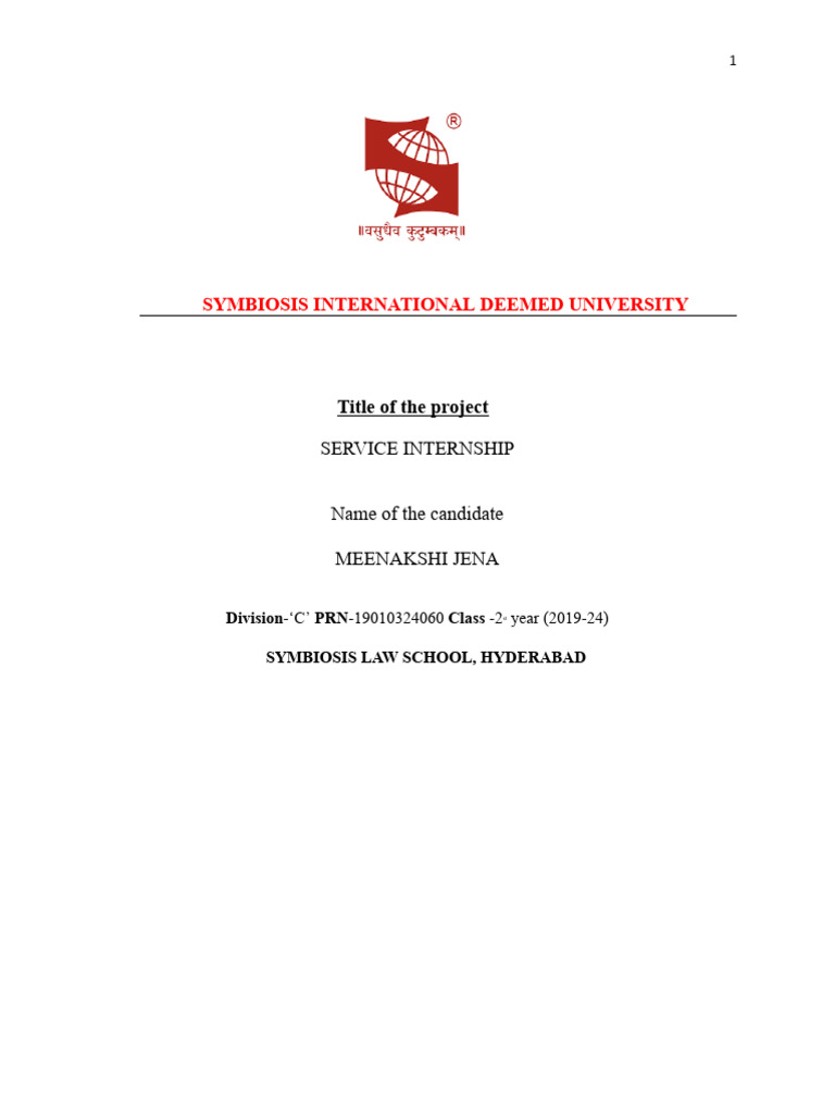 Online Law Internship Experience | PDF | Employment | Small And Medium ...