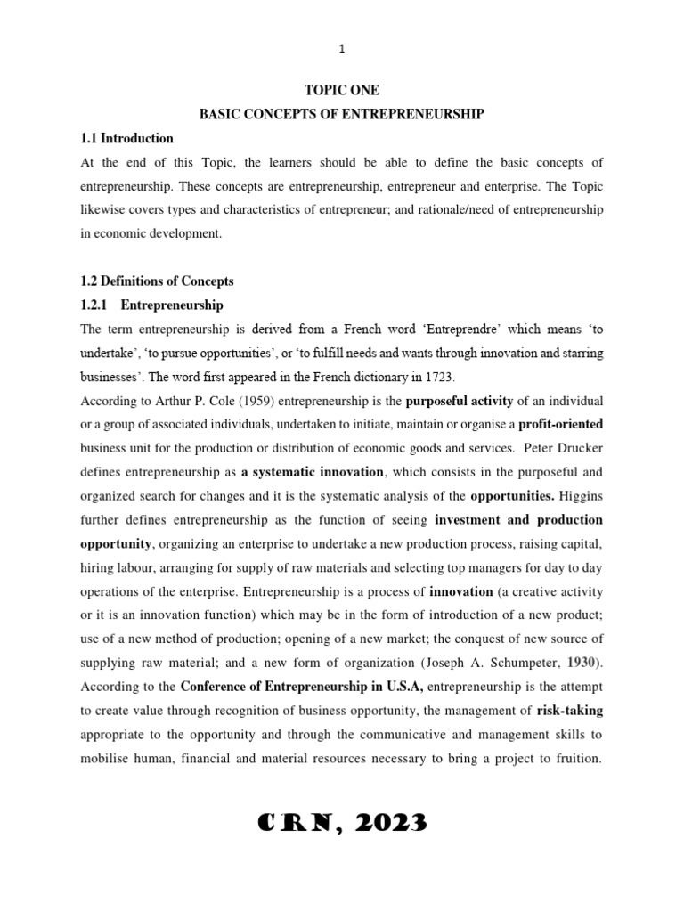 Entrepreneurship Pdf Partnership Entrepreneurship