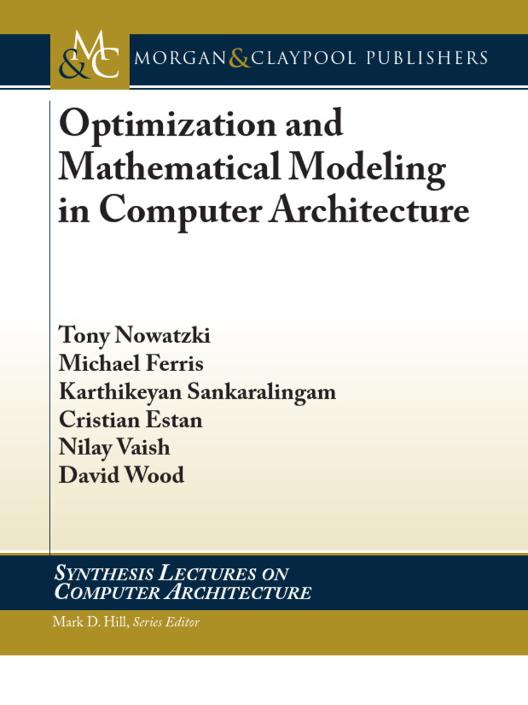 Optimization and Mathematical Modeling in Computer Architecture | PDF ...