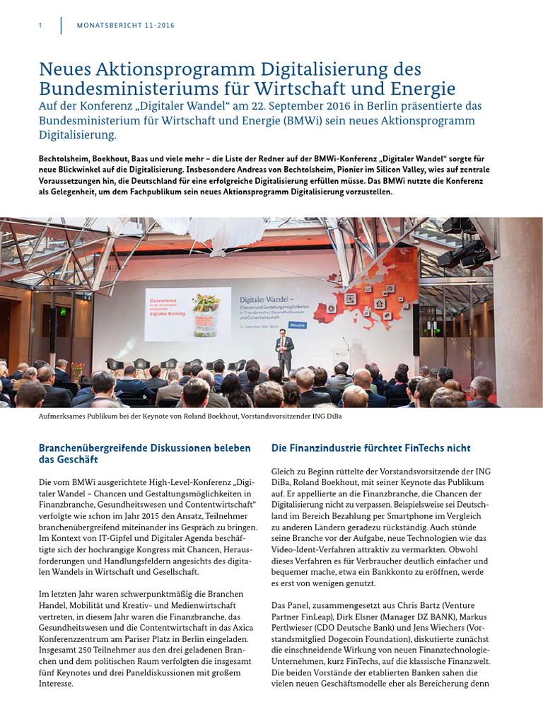11 2016 Aktionsprogramm Digitalisierung | PDF