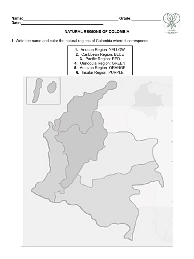 Natural Regions and Animals of Colombia | PDF | Science & Mathematics