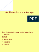 Az Állatok Kommunikációja