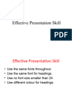 Effective Presentation Skill