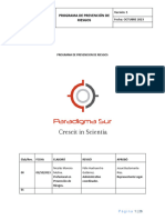 Programa de Prevención de Riesgos 2022