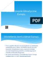 Zróżnicowanie Klimatyczne Europy