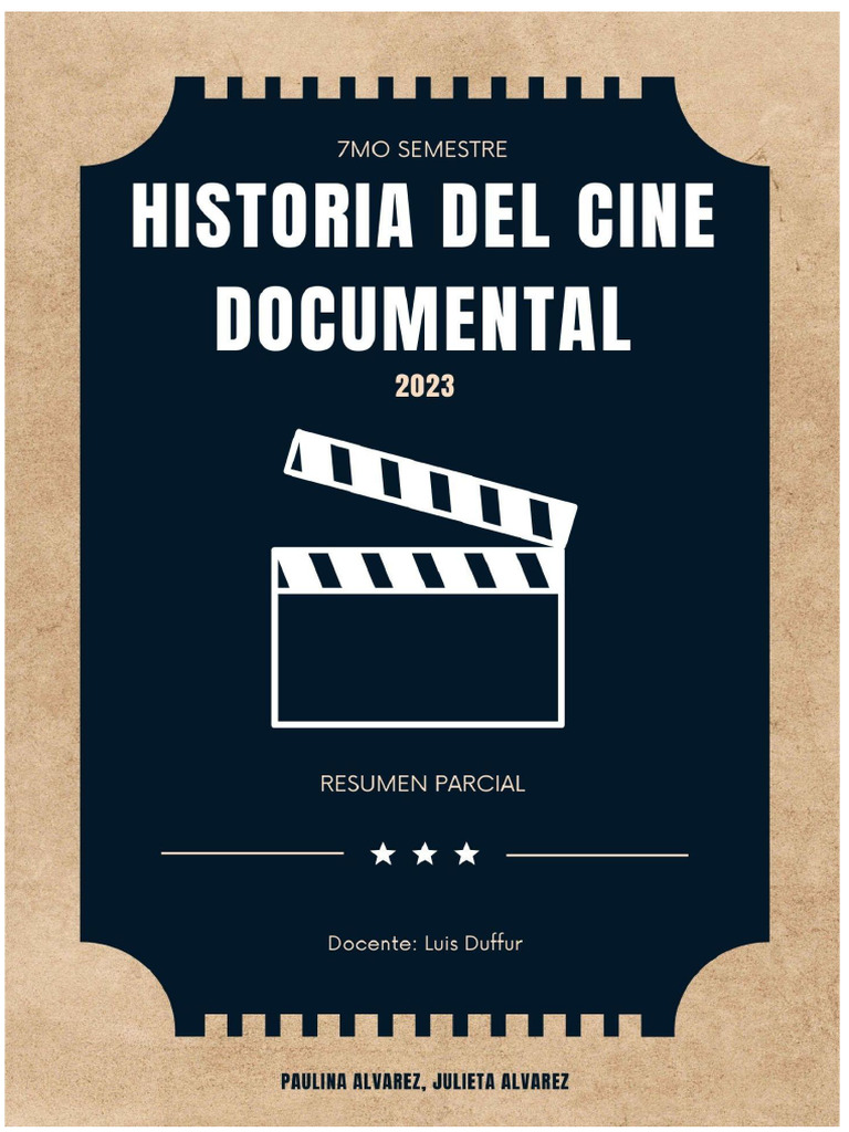 Historia Del Cine Documental - Resumen - PaulinayJulietaAlvarez | PDF ...