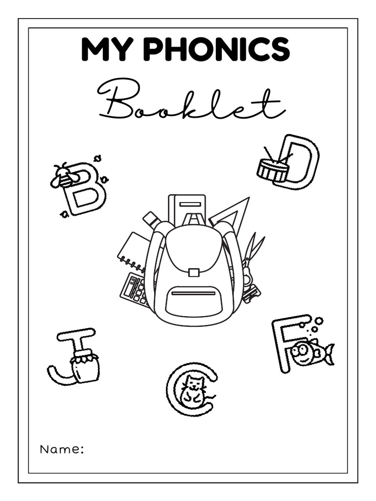 Phonics Booklet B, D, J, F, C, Ing PDF Learning To Read Reading (Process)