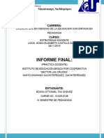 Informe de Práctica Docente