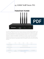 Gateway GSM Voip Serie TG