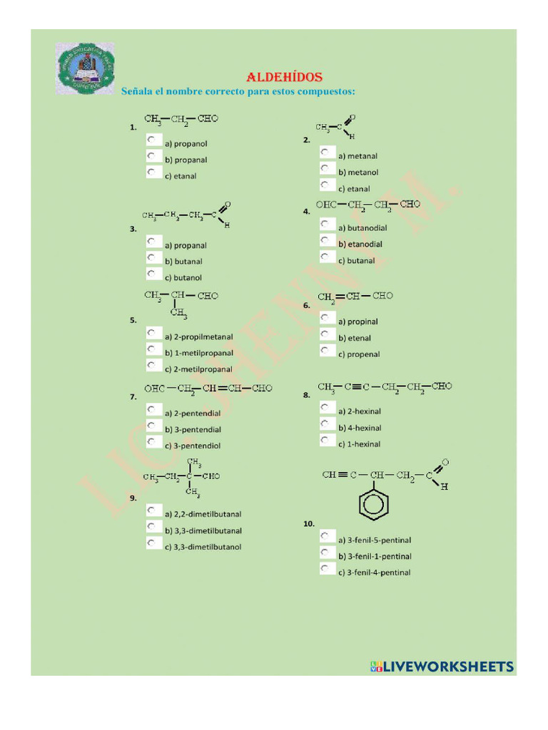 Aldeh dos opcion m ltiple pdf