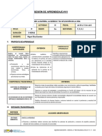 SESIÓN DE APRENDIZAJE 01 - 3ro CYT 2022 MODO VIRTUAL