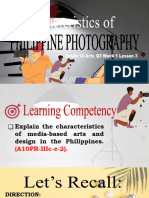 ARTS Q3 PPT MAPEH10 Lesson 3 Characteristics of Philippines Photography