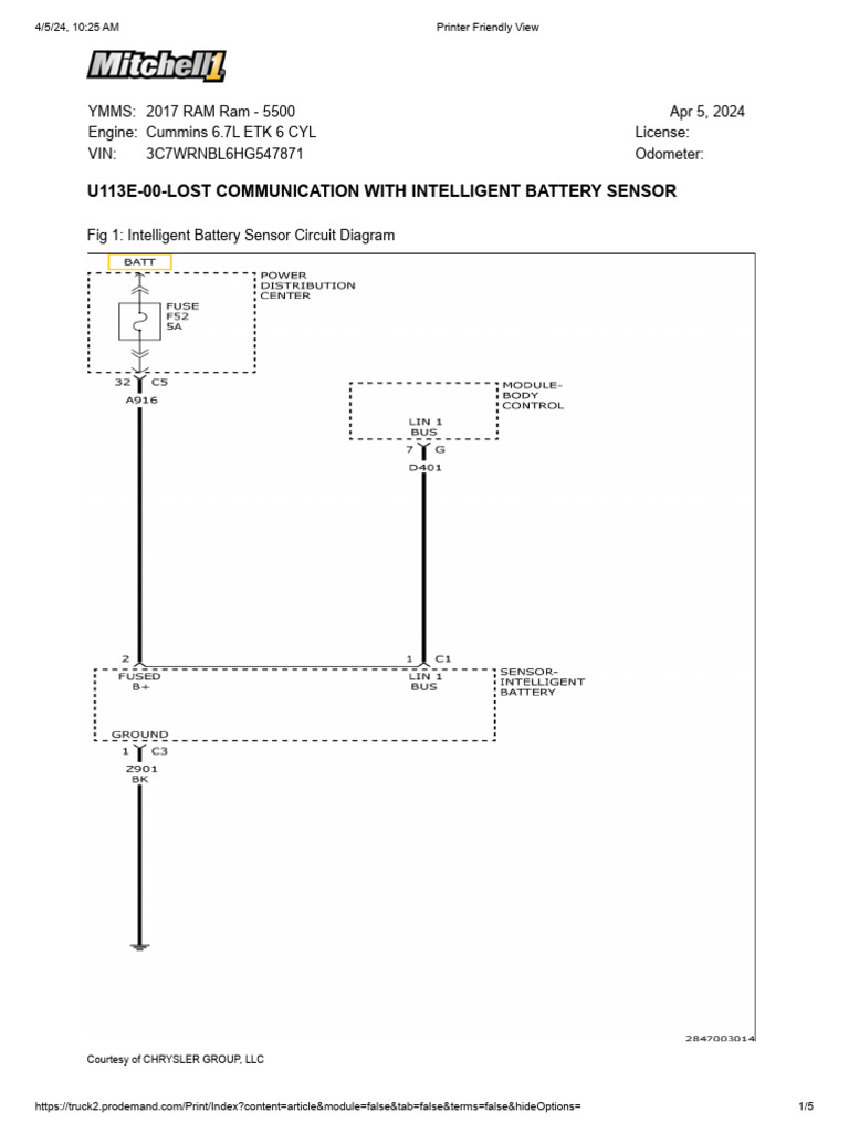 U113E-00 Intelligent Battery Sensor Issues | PDF | Electrical Connector ...