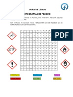 Sopa de Letras Pictogramas Peligro