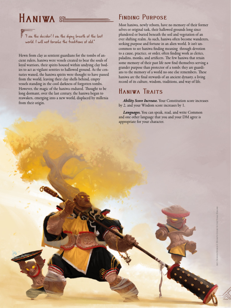 Haniwa: Guardians of Lost Realms | PDF