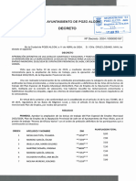 Decreto Aprobación Definitiva Listas Admitidos, Excluidos y Baremación Categoría Peón Oficios Varios