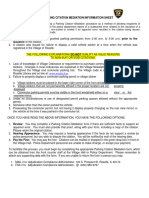 Parking Citation Mediation Forms