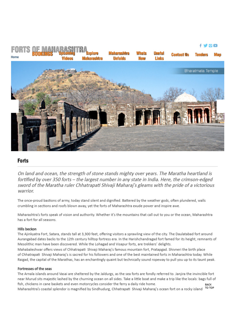 Forts of Maharashtra | PDF | Mumbai