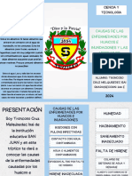 Folleto Informativo Asma Ilustrado Azul