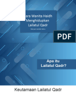 Lailatul Qadr Ketika Haidh