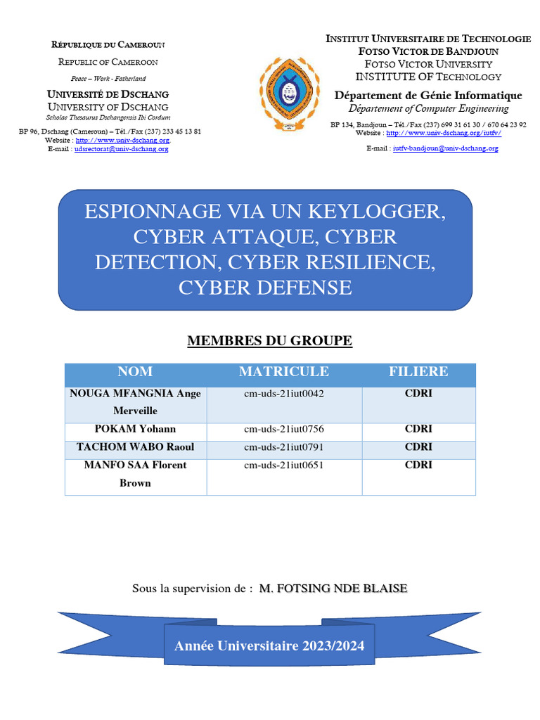 Sécurité Informatique et Cyberattaques | PDF | Logiciel antivirus ...