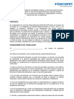 Carta de Consentimiento Informado Atencion Psicologica