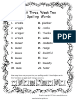  Wondes 2017 3.2spellingwords