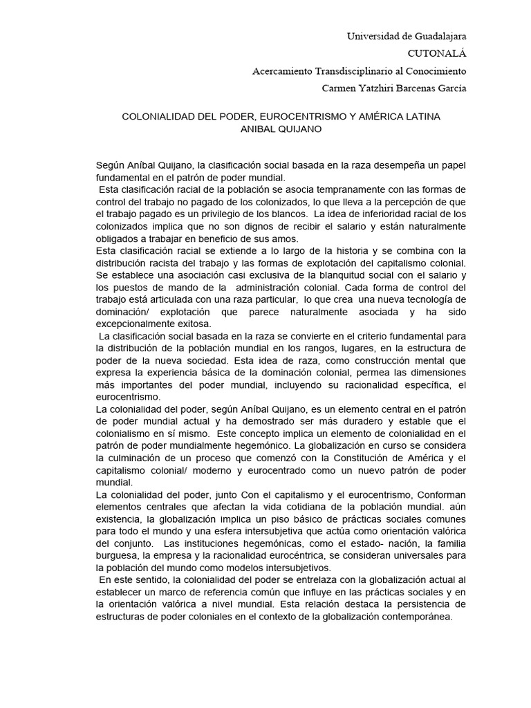 Rep 6 anibal quijano 1 pdf educaci n en artes liberales ciencias