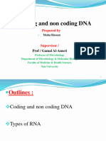 coding &non coding DNA
