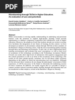 Microlearning Through Tiktok in Higher Education. An Evaluation of Uses and Potentials