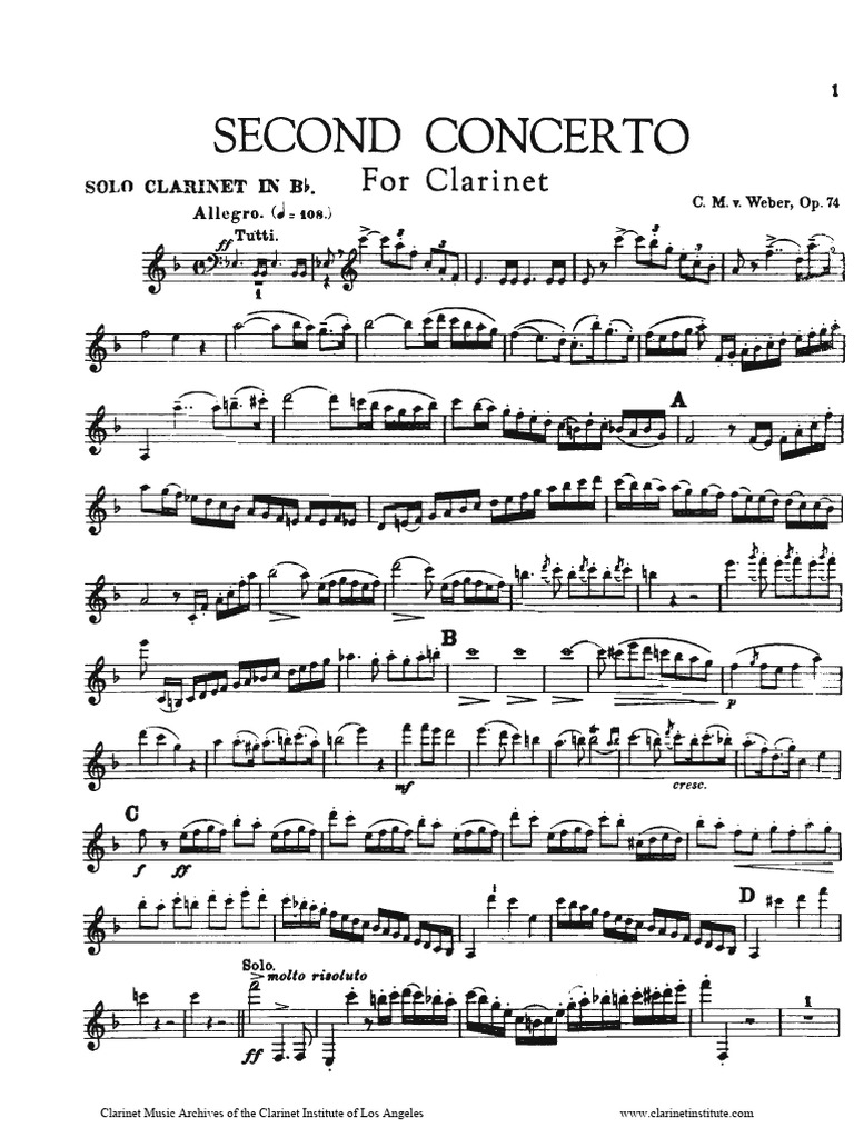 Institute) er, Carl Maria Von Concerto No. 2 PDF