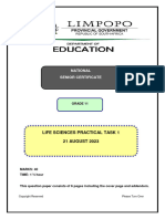 LFSC GR 11 Practical Task 2 LIM2023 QP ENG