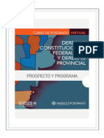 Prospecto Posgrado Constitucional y Federalismo FADECS