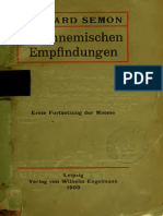 Richard Semon - Mnemische Empfindungen in Ihren Beziehungen Zu Den Originalempfindungen-Engelmann (1909)