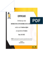 Certificado - Vendedores Digitais