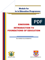 Ein 050 Introduction To Educational Foundations