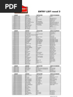 Download Entry List Round3 by bintoro hoepoedio SN72214842 doc pdf