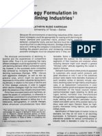 Strategy Formulation in Declining Industries