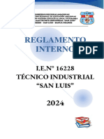 REGLAMENTO INTERNO 2024 - SAN LUIS