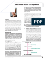 Determining The NE Content of Diets and Ingredients