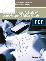 A Guide to Business Analysis Body of Knowledge