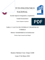 Calculo de Cisternas y Diametro de Tuberias