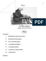 Exposé - Honoré de Balzac Le Pere Goriot PDF