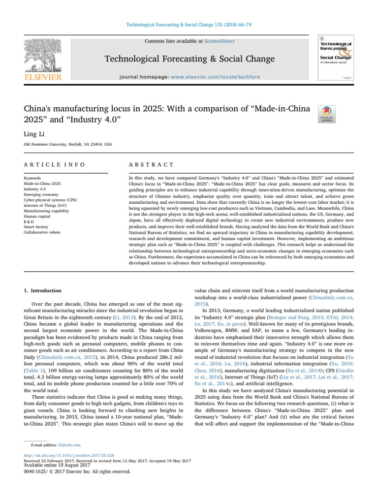 CHINA S MANUFACTURING INNOVATION CENTERS A BENCHMARKING REPORT visual data 2